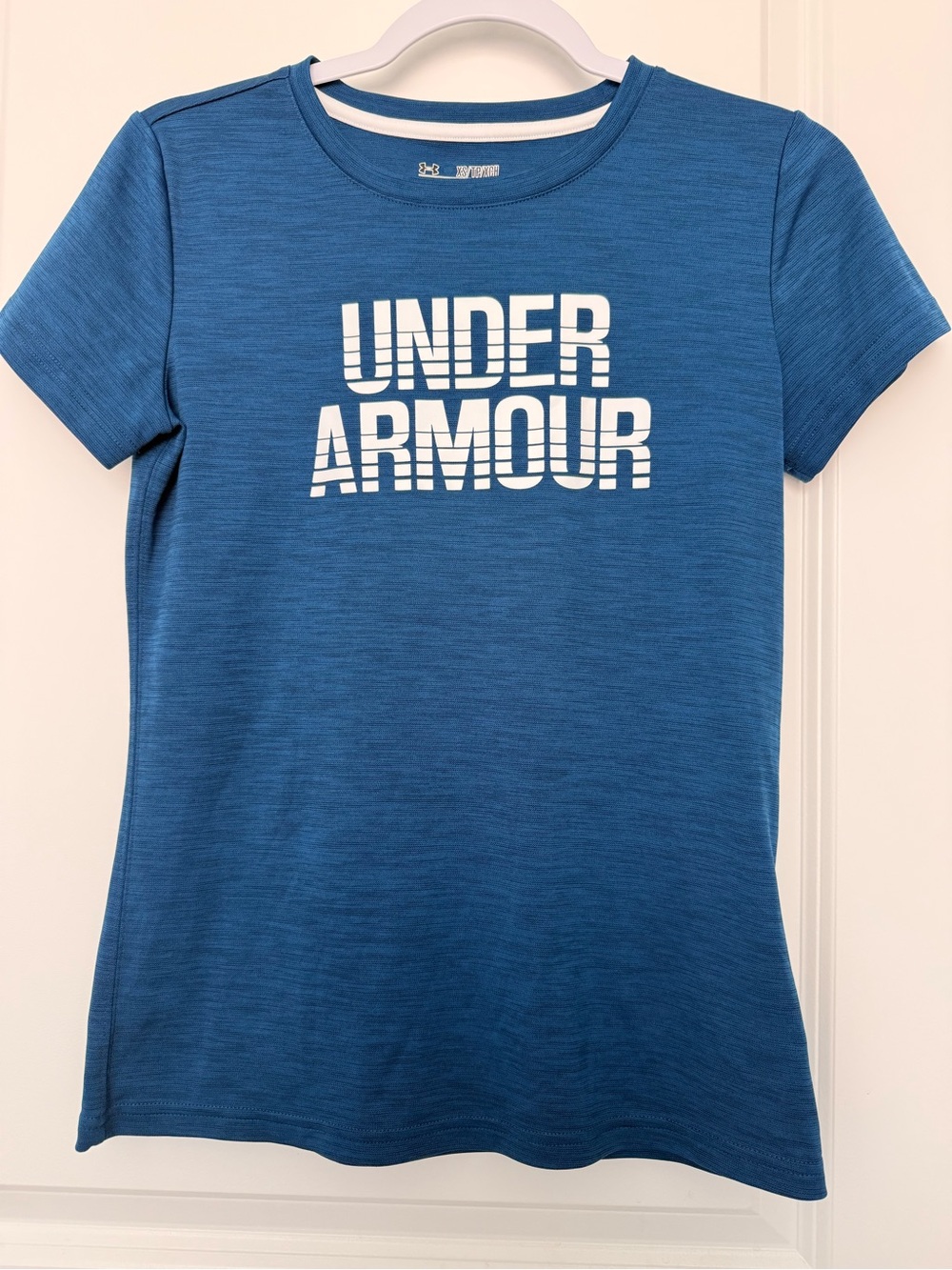Women’s Under Armour Blue Short Sleeve Logo Tee XS